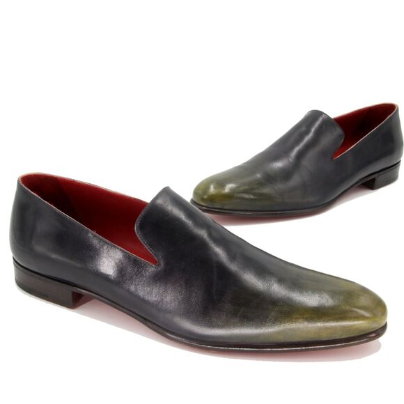 BERLUTI James Tobacco Leather Brogue Goodyear Construction Slip On sz 11.5 main image 11